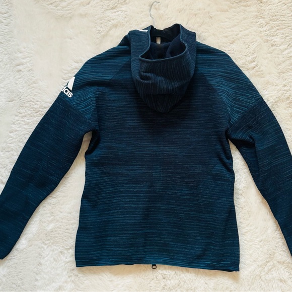 Adidas Women's Navy Hoodie Jacket - Picture 9 of 10